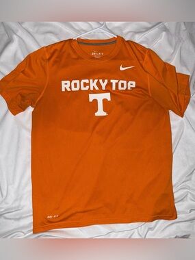 Nike Orange University of Tennessee 'Rocky Top' Tee with White Logos